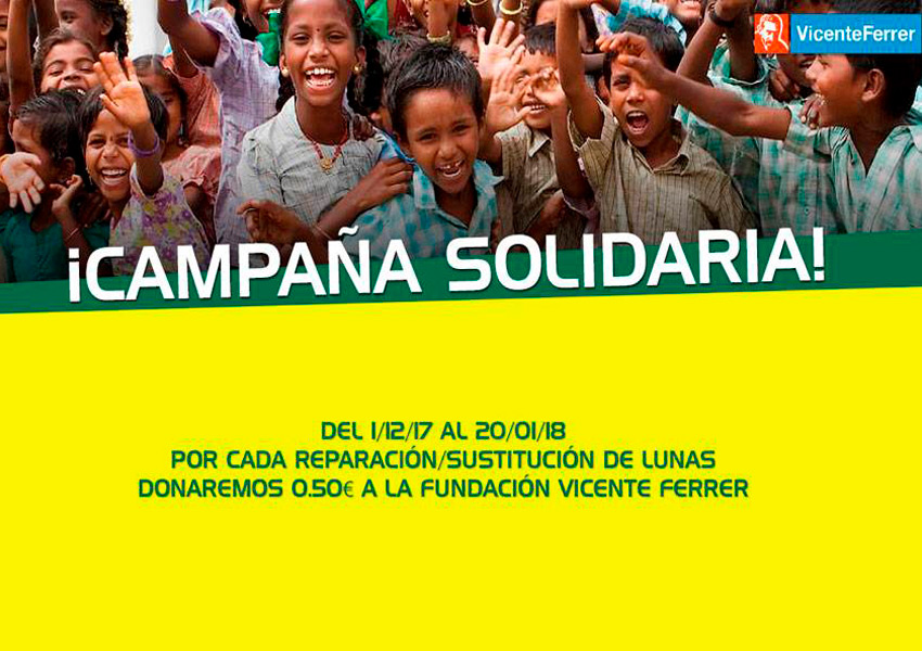 Auto Cristal RALARSA solidaria con la Fundación Vicente Ferrer